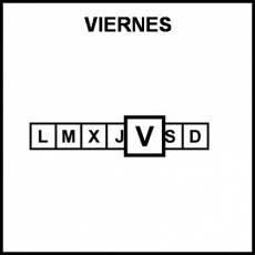VIERNES - Pictograma (blanco y negro)