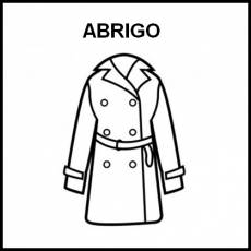 ABRIGO - Pictograma (blanco y negro)