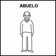 ABUELO - Pictograma (blanco y negro)