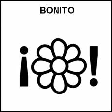 BONITO - Pictograma (blanco y negro)