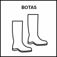 BOTAS - Pictograma (blanco y negro)