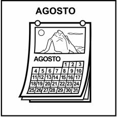 AGOSTO - Pictograma (blanco y negro)
