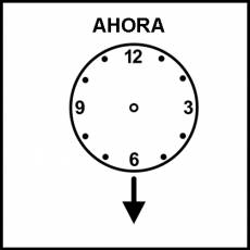 AHORA - Pictograma (blanco y negro)