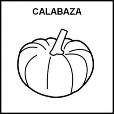 CALABAZA - Pictograma (blanco y negro)