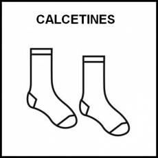 CALCETINES - Pictograma (blanco y negro)