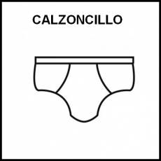 CALZONCILLO - Pictograma (blanco y negro)