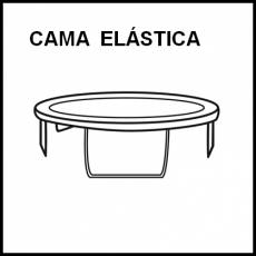 CAMA ELÁSTICA - Pictograma (blanco y negro)