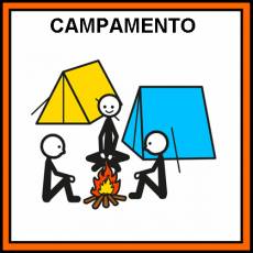 CAMPAMENTO - Pictograma (color)