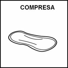 COMPRESA - Pictograma (blanco y negro)