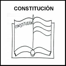 CONSTITUCIÓN - Pictograma (blanco y negro)