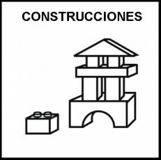 CONSTRUCCIONES - Pictograma (blanco y negro)