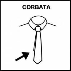 CORBATA - Pictograma (blanco y negro)
