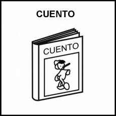 CUENTO - Pictograma (blanco y negro)