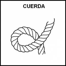 CUERDA - Pictograma (blanco y negro)