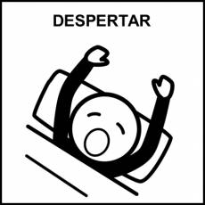 DESPERTAR - Pictograma (blanco y negro)
