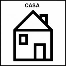 CASA - Pictograma (blanco y negro)