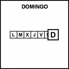DOMINGO - Pictograma (blanco y negro)