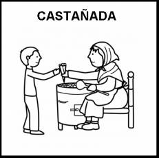 CASTAÑADA - Pictograma (blanco y negro)