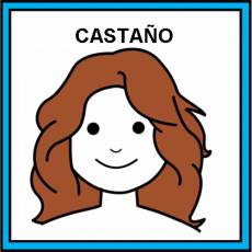 CASTAÑO (COLOR DE PELO) - Pictograma (color)