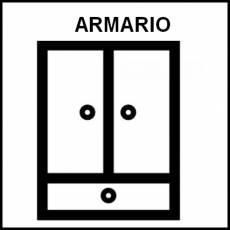 ARMARIO - Pictograma (blanco y negro)