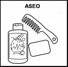 ASEO (HIGIENE) - Pictograma (blanco y negro)