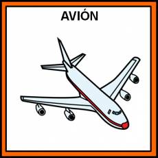 AVIÓN - Pictograma (color)