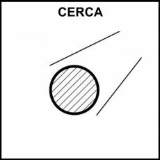 CERCA - Pictograma (blanco y negro)