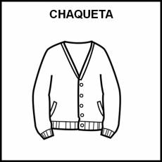 CHAQUETA - Pictograma (blanco y negro)