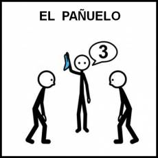 JUEGO DEL PAÑUELO - Pictograma (blanco y negro)