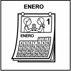 ENERO - Pictograma (blanco y negro)