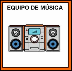EQUIPO DE MÚSICA - Pictograma (color)