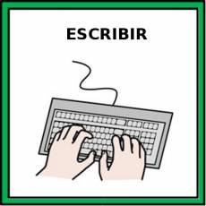 ESCRIBIR (CON TECLADO) - Pictograma (color)