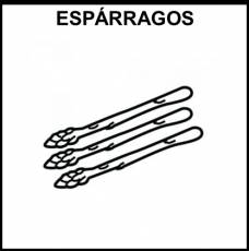 ESPÁRRAGOS - Pictograma (blanco y negro)