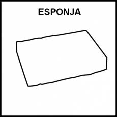 ESPONJA - Pictograma (blanco y negro)
