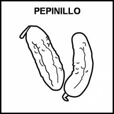 PEPINILLO - Pictograma (blanco y negro)