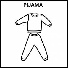PIJAMA - Pictograma (blanco y negro)