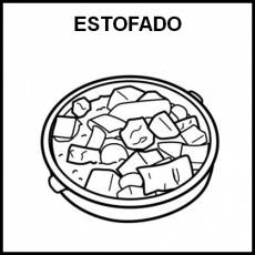 ESTOFADO - Pictograma (blanco y negro)