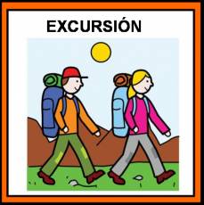 EXCURSIÓN (ANDANDO) - Pictograma (color)
