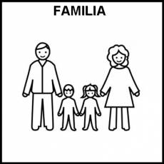 FAMILIA - Pictograma (blanco y negro)