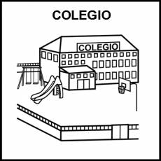 COLEGIO - Pictograma (blanco y negro)