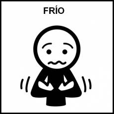 FRÍO (TENER) - Pictograma (blanco y negro)