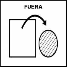 FUERA - Pictograma (blanco y negro)