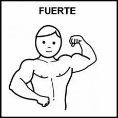 FUERTE - Pictograma (blanco y negro)