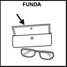 FUNDA (DE GAFAS) - Pictograma (blanco y negro)