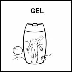 GEL - Pictograma (blanco y negro)
