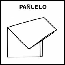 PAÑUELO (TELA) - Pictograma (blanco y negro)