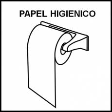 PAPEL HIGIÉNICO - Pictograma (blanco y negro)