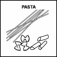 PASTA - Pictograma (blanco y negro)