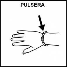 PULSERA - Pictograma (blanco y negro)