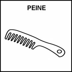 PEINE - Pictograma (blanco y negro)